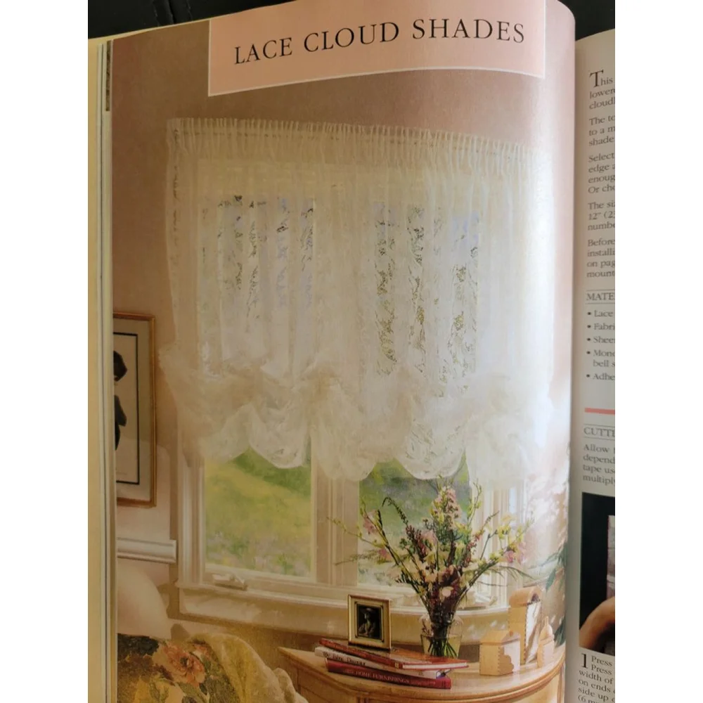 Vintage Creative Window Treatments Book - 45 Step-by-Step DIY Styles -